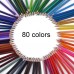 Cyper Top Yetişkinler ve Çocuklar için 80 Renk Kuru Boya Seti