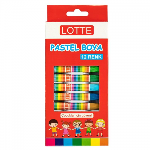 Lotte Pastel Boya 12 Li Karton Kutulu --